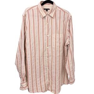 Banana Republic Y2k Retro 70s Inspired Striped Button Down VTG Shirt Men's L